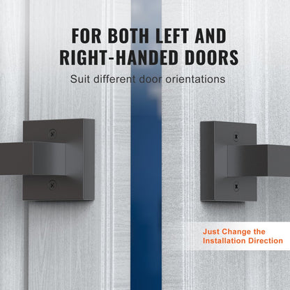 D921-DL-BLK(2PCS) - Modern Matte Black Dummy Door Lever Set