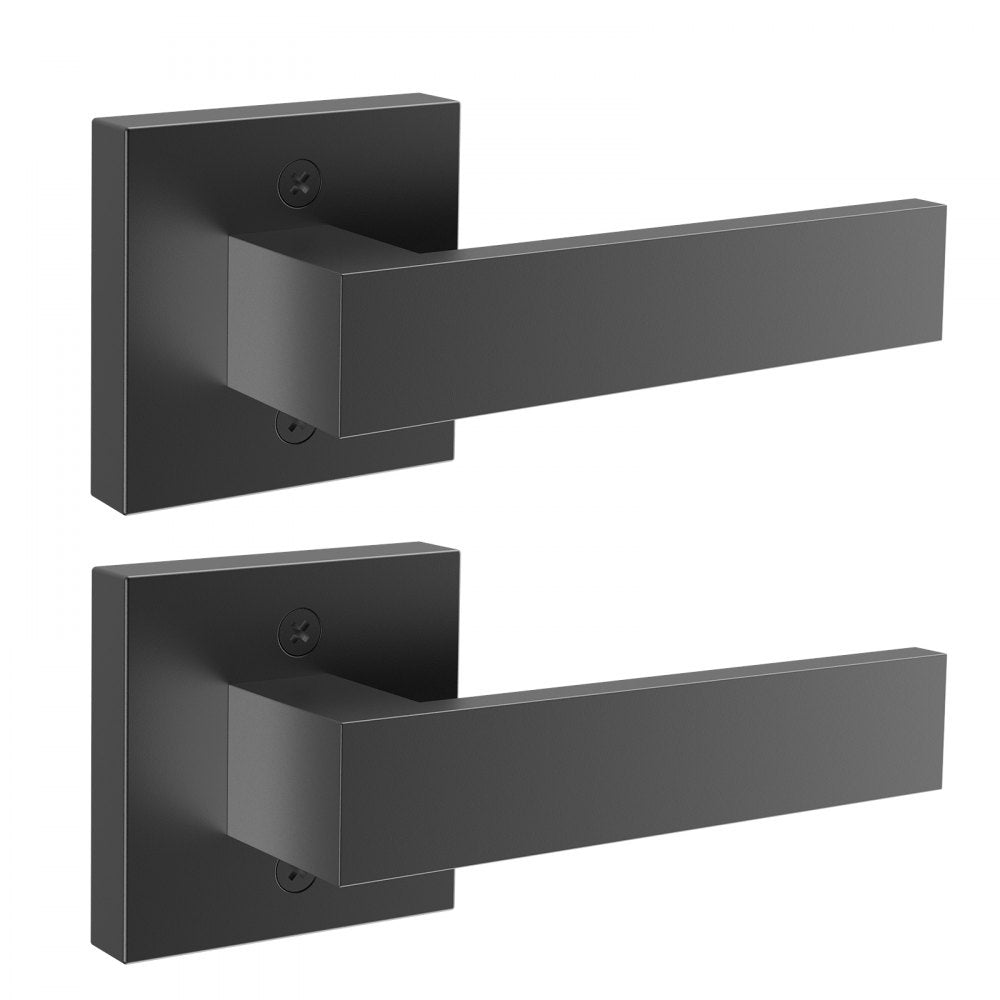 D921-DL-BLK(2PCS) - Modern Matte Black Dummy Door Lever Set