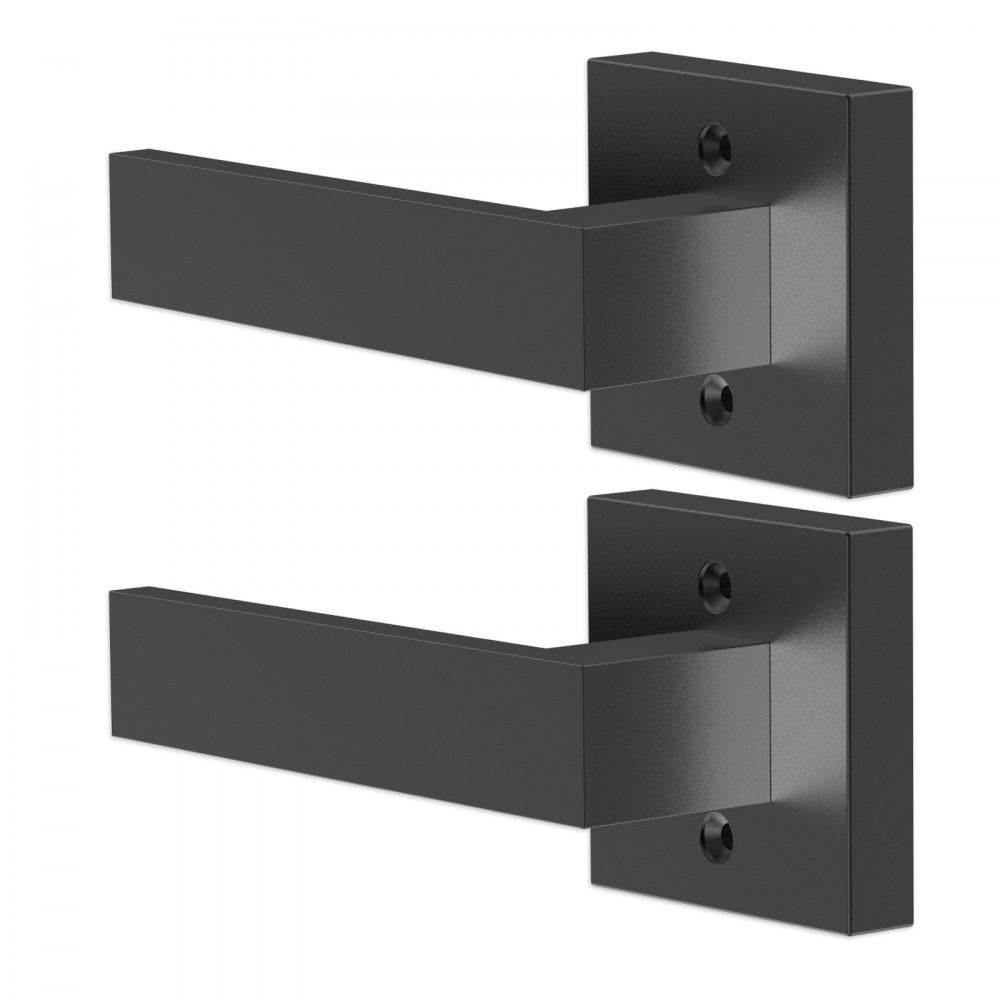 D921-DL-BLK(2PCS) - Modern Matte Black Dummy Door Lever Set
