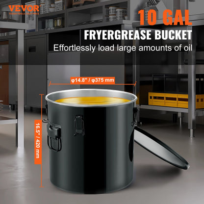 GLS-10GAL - 10 Gal VEVOR Oil Disposal Bucket for Food Trucks