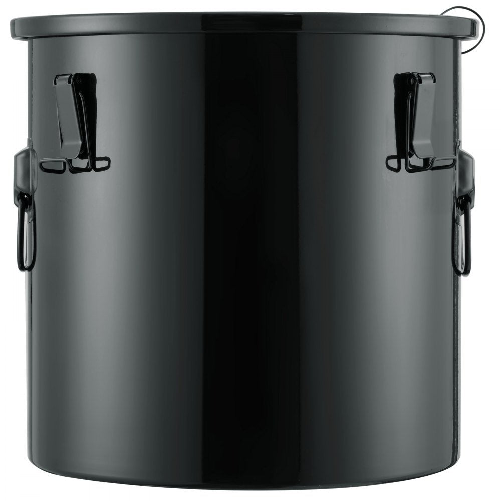 GLS-8GAL - 8 Gallon Stainless Steel Fryer Grease Bucket with Locking Lid