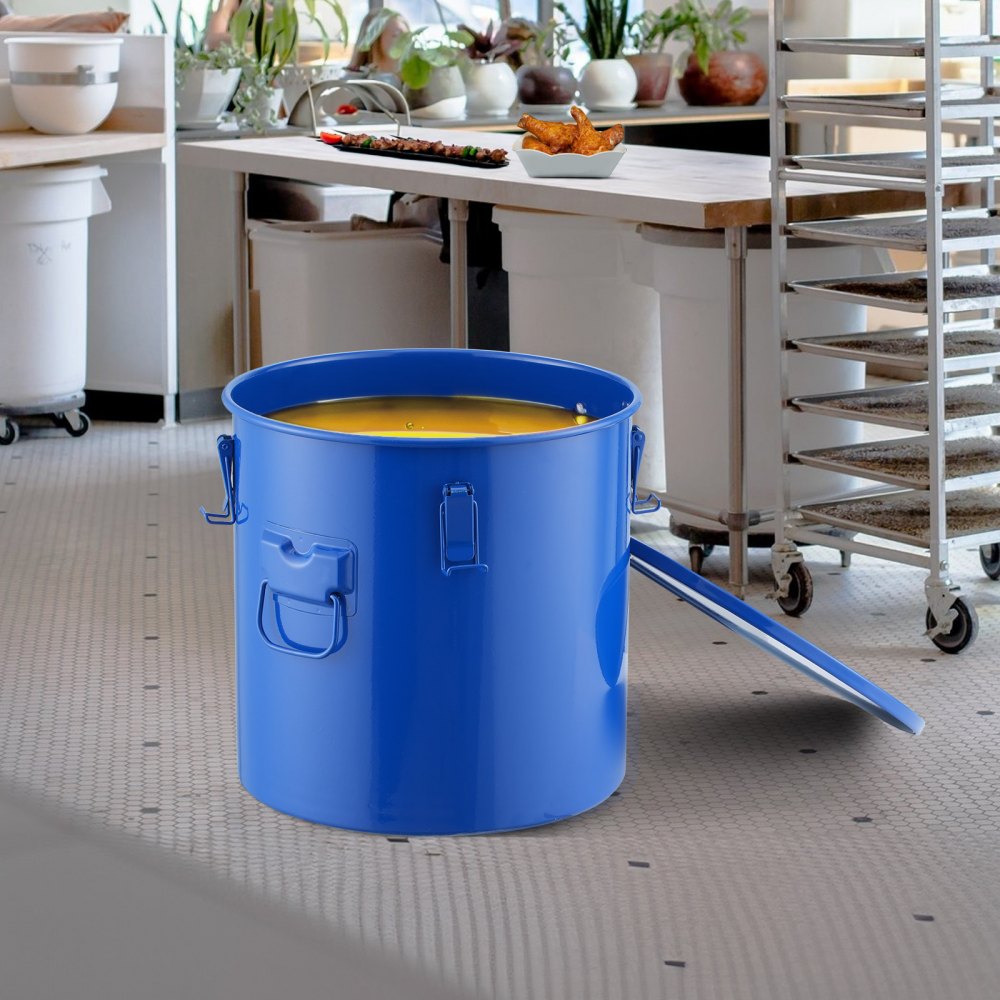 GLB-8GAL - 8-Gallon VEVOR Fryer Grease Bucket for Efficient Oil Filtration