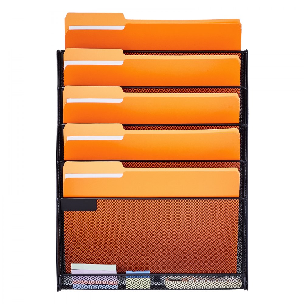 JLW018 - Space-Saving Mesh Wall File Organizer with 6 Pockets
