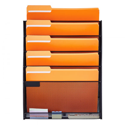 JLW018 - Space-Saving Mesh Wall File Organizer with 6 Pockets