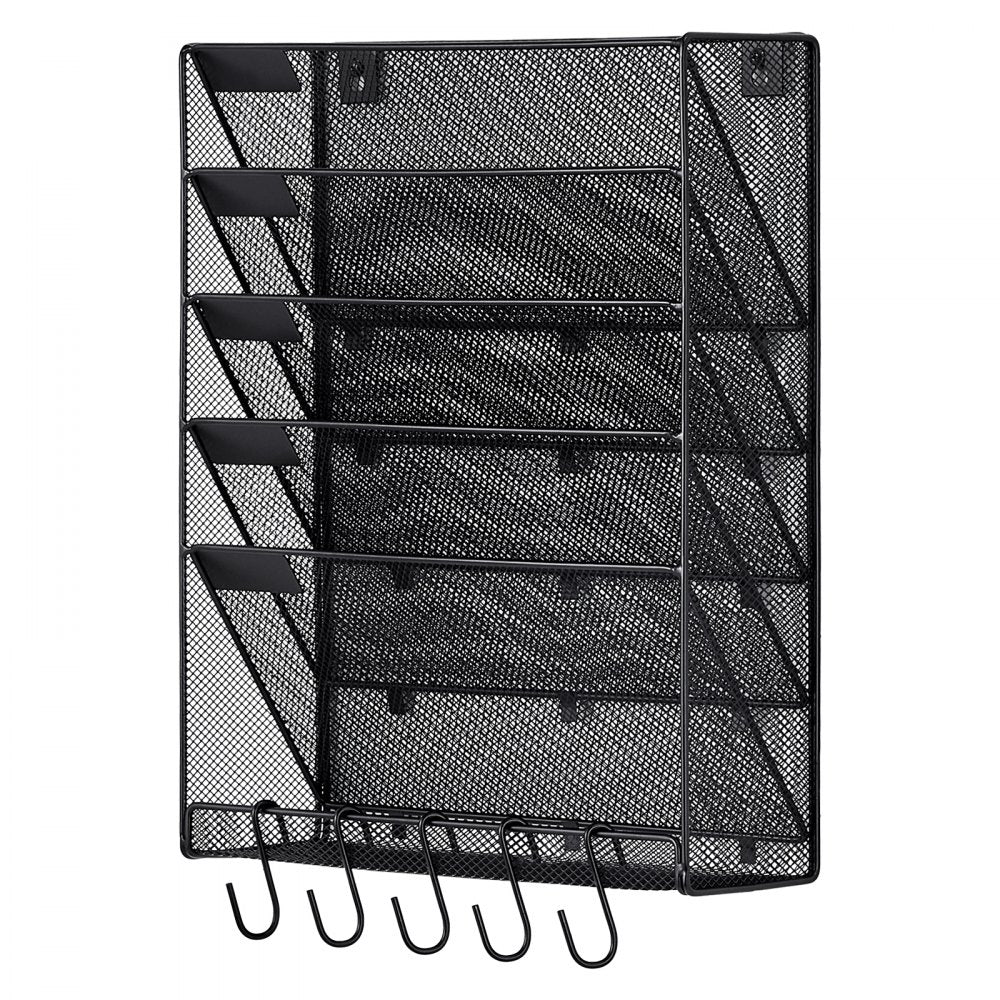 JLW018 - Space-Saving Mesh Wall File Organizer with 6 Pockets