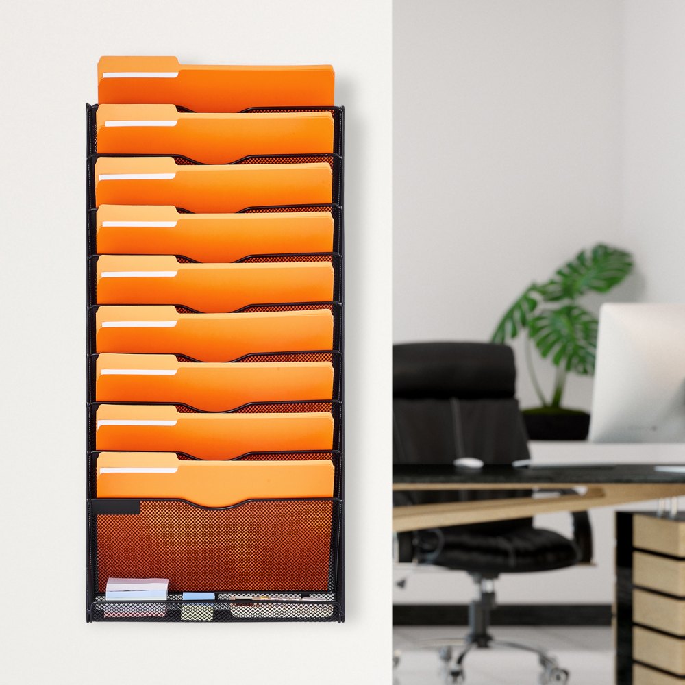 JLW019 - Multi-Tier Wall File Organizer for Stylish Office Storage