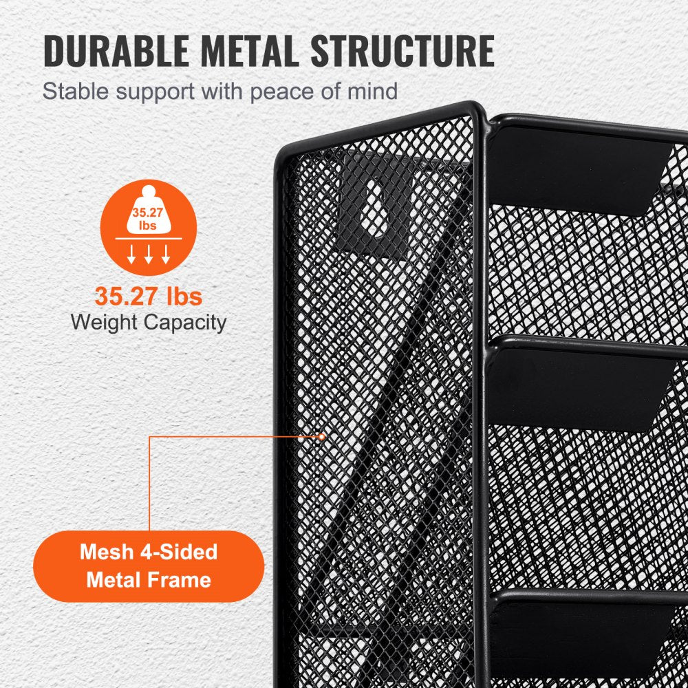 JLW021 - Metal Mesh Wall Organizer for Efficient File Management