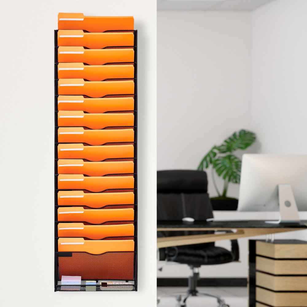JLW021 - Metal Mesh Wall Organizer for Efficient File Management