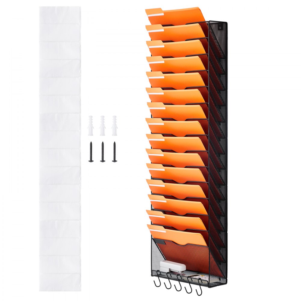 JLW021 - Metal Mesh Wall Organizer for Efficient File Management