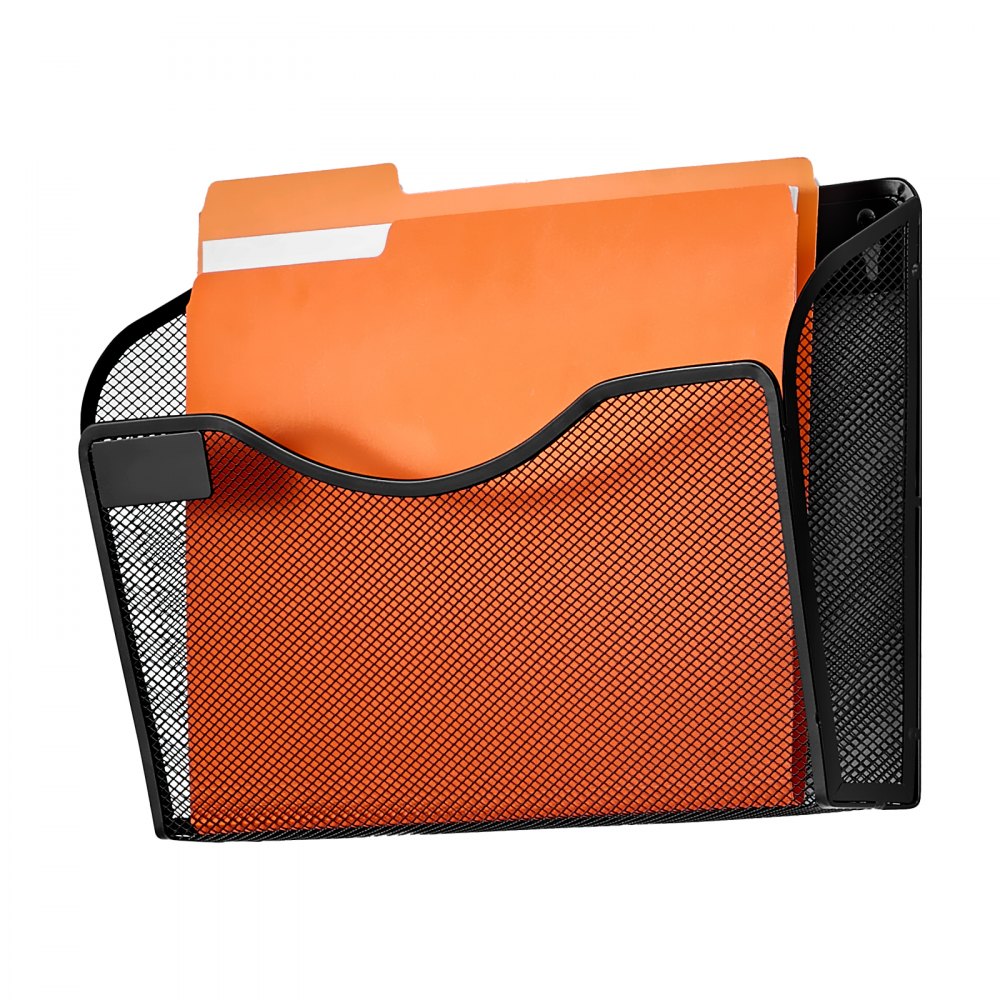 JLW001 - Durable Wall-Mount File Organizer with Multi-Tier Storage