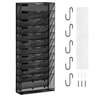 JLW020 - Durable Wall-Mounted File Organizer with 12 Pockets