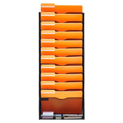 JLW020 - Durable Wall-Mounted File Organizer with 12 Pockets