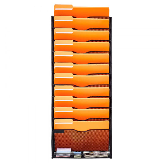 JLW020 - Durable Wall-Mounted File Organizer with 12 Pockets