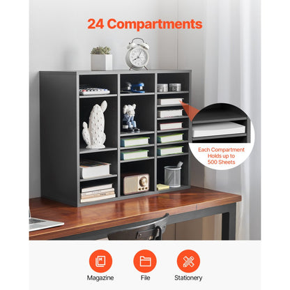 KLFC-18 - 24-Compartment Organizer for Office & Home, 9.2 x 11.1 Inches