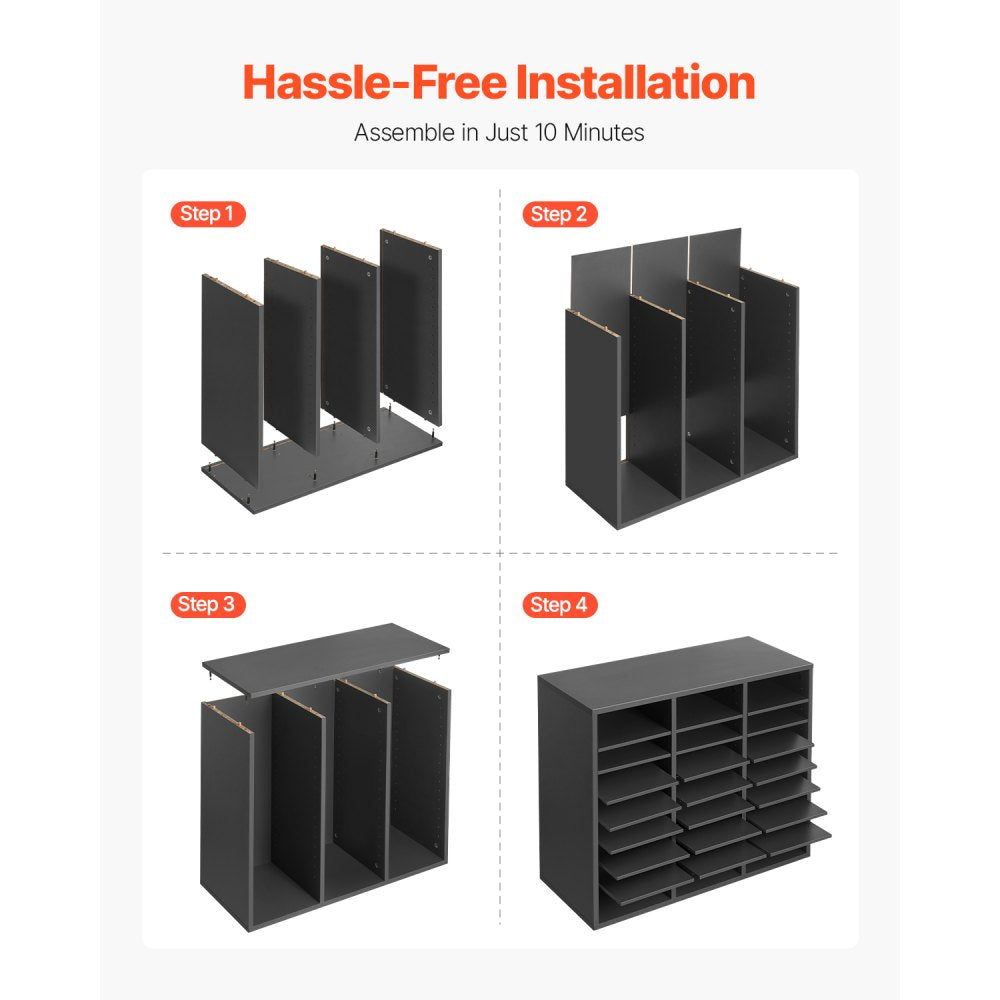 KLFC-18 - 24-Compartment Organizer for Office & Home, 9.2 x 11.1 Inches