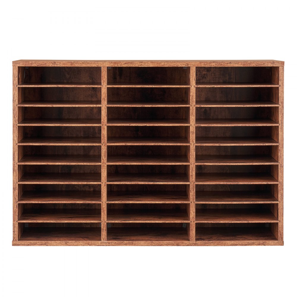 HZFC008-BN - 27-Compartment Literature Organizer with Adjustable Shelves