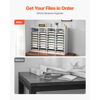 KLFC-20 - VEVOR 36-Compartment Organizer with Adjustable Shelves, 39.3" x 12" x 26.8"