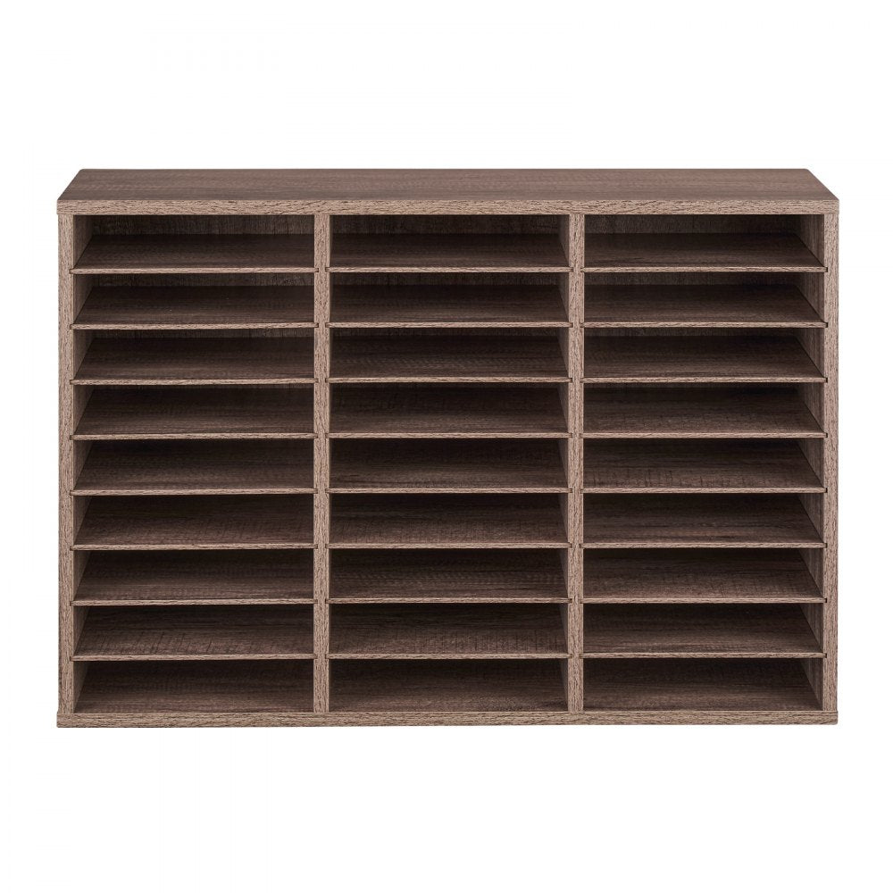HZFC008-GY - 27-Compartment Organizer for Books and Documents, Durable Design