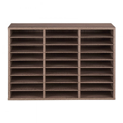 HZFC008-GY - 27-Compartment Organizer for Books and Documents, Durable Design