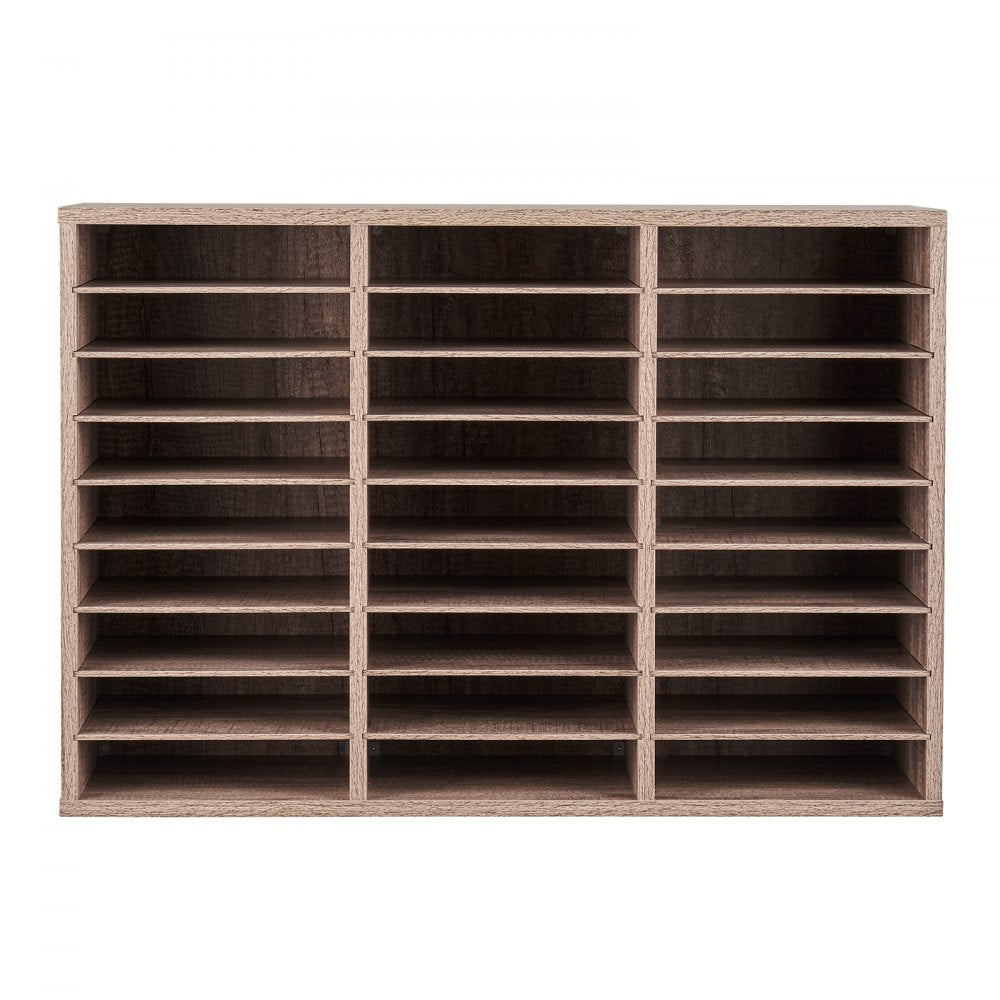 HZFC008-GY - 27-Compartment Organizer for Books and Documents, Durable Design