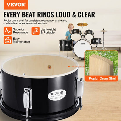 SH-002-BK - VEVOR 5-Piece Kids Drum Set with 16" Bass Drum