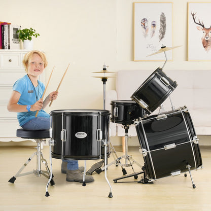 SH-002-BK - VEVOR 5-Piece Kids Drum Set with 16" Bass Drum