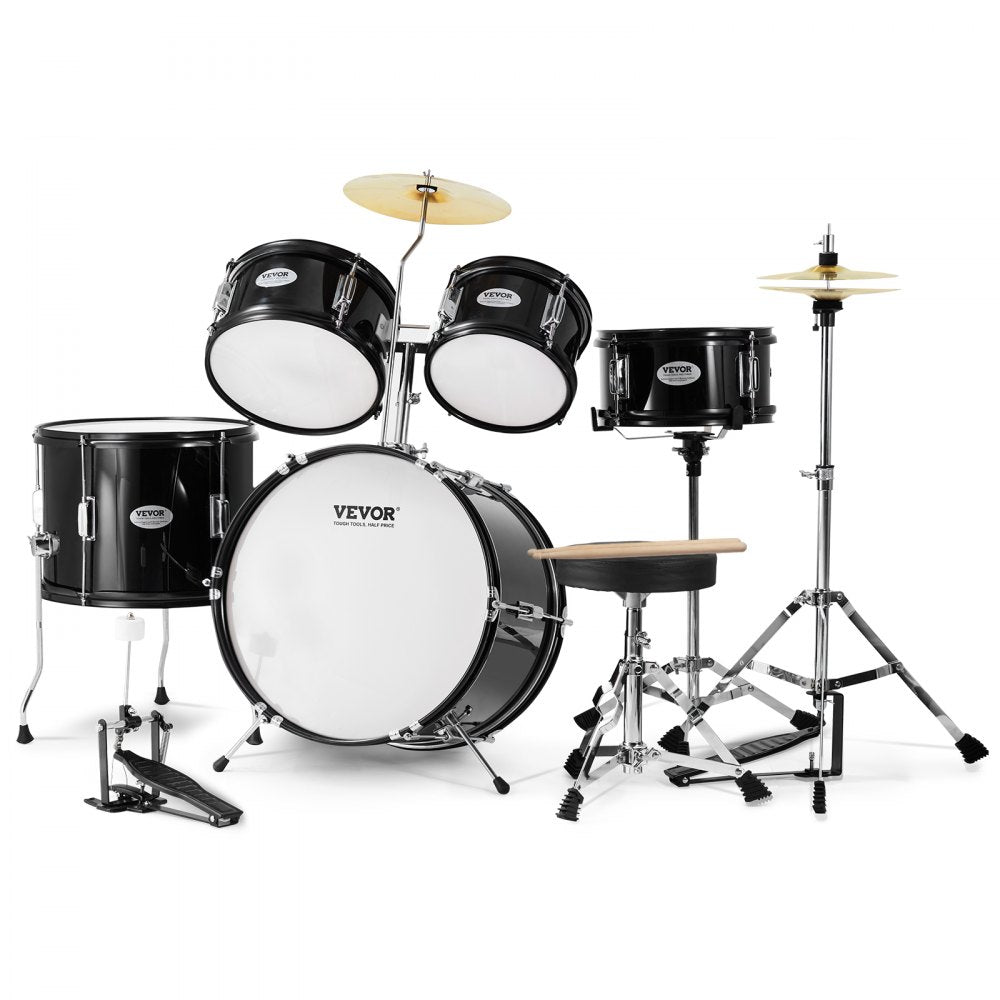 SH-002-BK - VEVOR 5-Piece Kids Drum Set with 16" Bass Drum