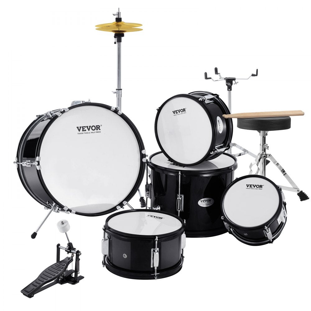 SH-002-BK - VEVOR 5-Piece Kids Drum Set with 16" Bass Drum