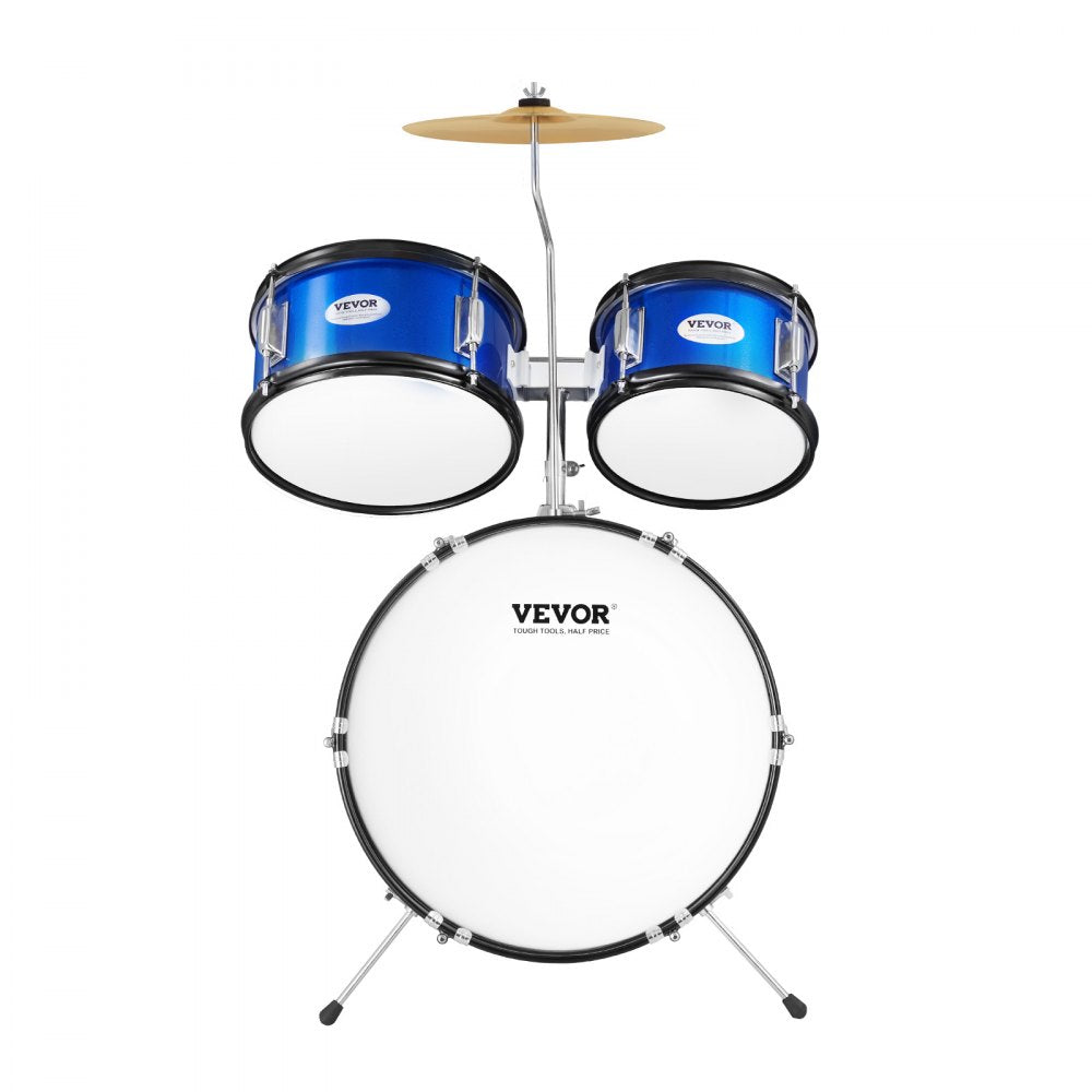 SH-002-BL - Vibrant 5-Piece Kids Drum Set with Throne and Cymbals