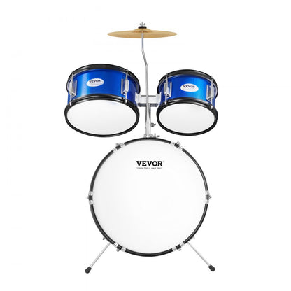 SH-002-BL - Vibrant 5-Piece Kids Drum Set with Throne and Cymbals
