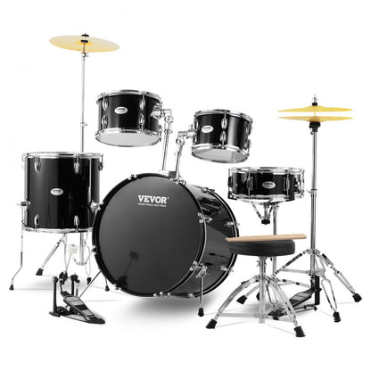 SH-003-BK - Complete 5-Piece Drum Set with 22" Bass and Accessories