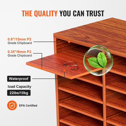 KLFC-14 - 27-Compartment MDF Organizer with Removable Shelves