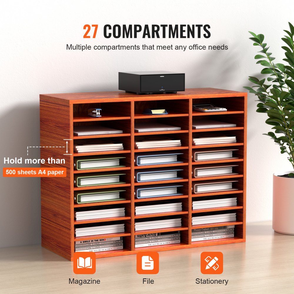 KLFC-14 - 27-Compartment MDF Organizer with Removable Shelves
