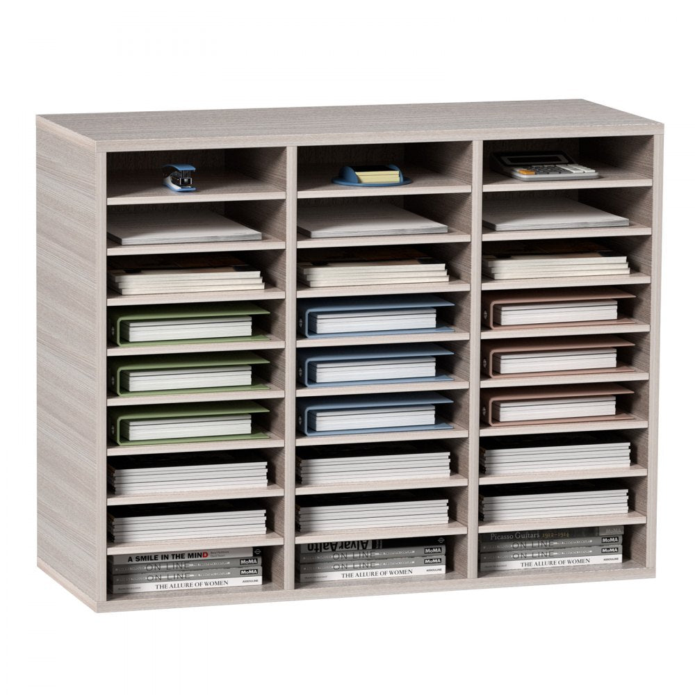 KLFC-13 - 27-Compartment MDF Organizer for Documents & Comics