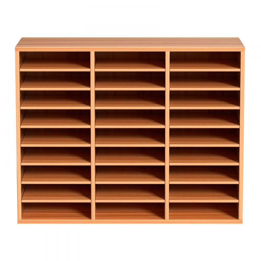 KLFC-15 - 27-Compartment MDF Literature Organizer with Adjustable Shelves