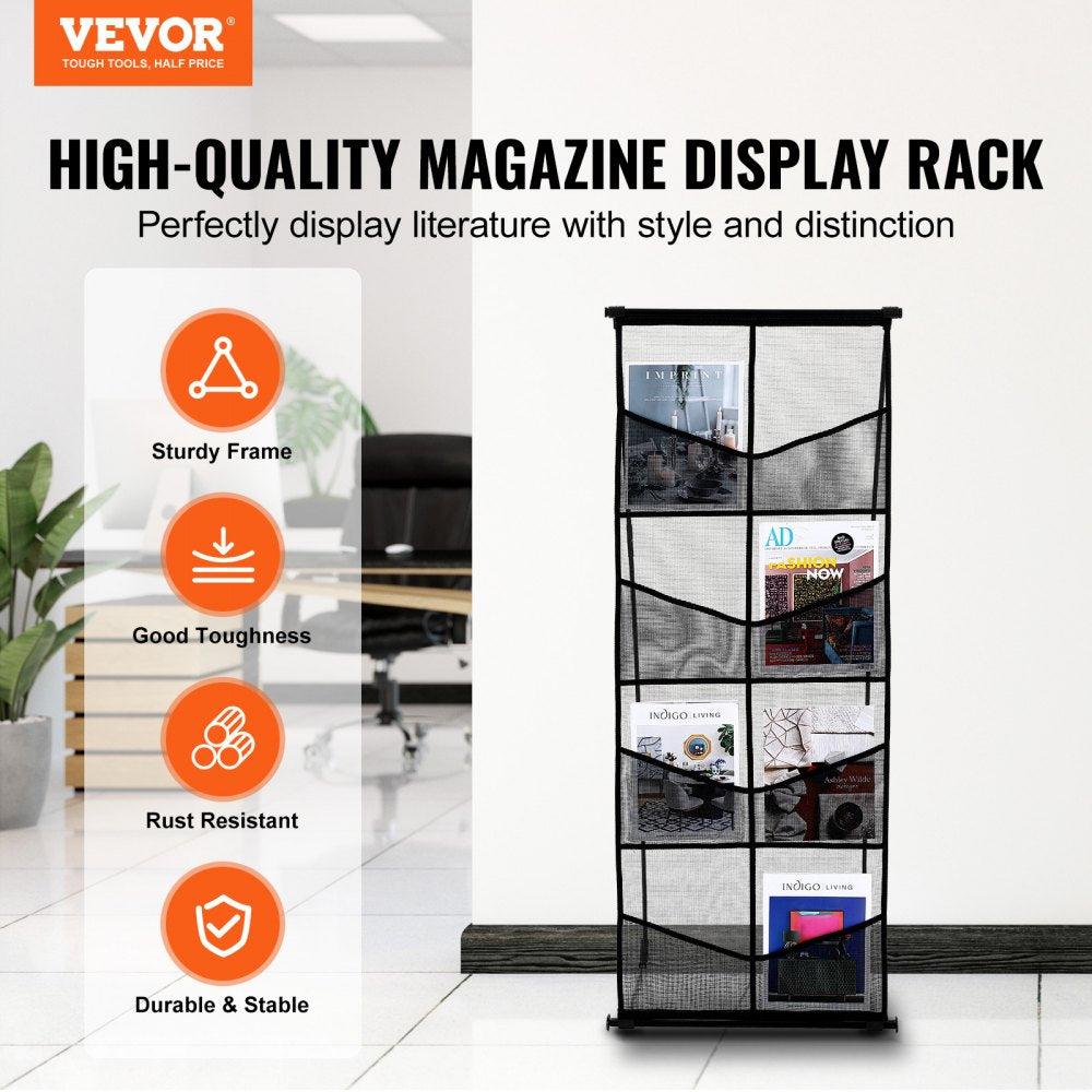 ZG-WSZLJ - Durable 4-Tier Aluminum Brochure Stand for Versatile Use