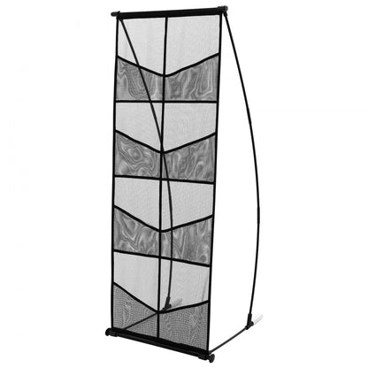 ZG-WSZLJ - Durable 4-Tier Aluminum Brochure Stand for Versatile Use