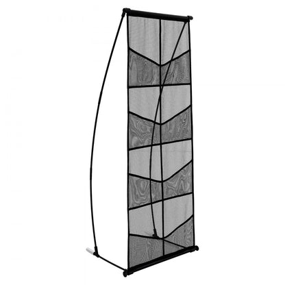 ZG-WSZLJ - Durable 4-Tier Aluminum Brochure Stand for Versatile Use