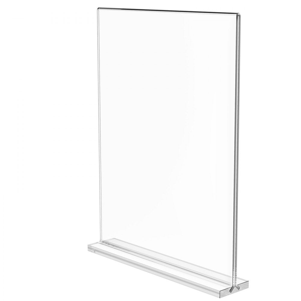 8706 - 8.5x11 Acrylic Sign Holder, Pack of 6, Double-Sided Display