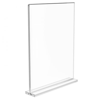 8706 - 8.5x11 Acrylic Sign Holder, Pack of 6, Double-Sided Display