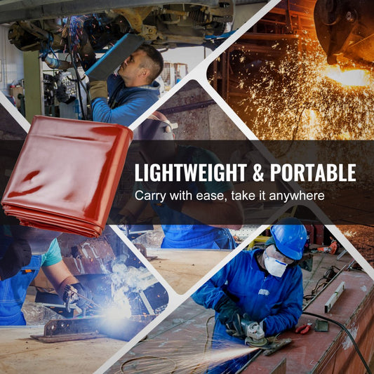 XU-2307 - 6' x 6' Flame-Resistant Welding Curtain for Safety & Protection