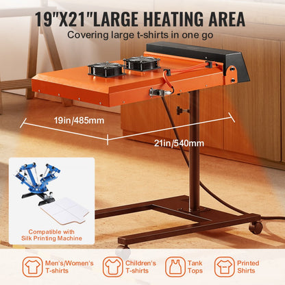 QYZDGYSHGJV1 - 19"x21" VEVOR Pro Flash Dryer with 6000W Heat