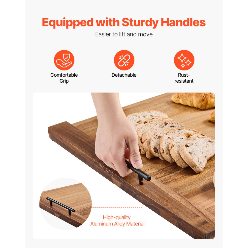 LPK1289-4 - 30x22" Acacia Wood Stove Cover for Gas & Electric Stoves