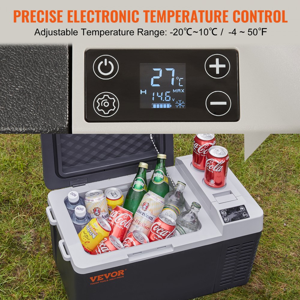 010210591833 - 21 QT VEVOR Portable Fridge, -4°F to 50°F for Travel