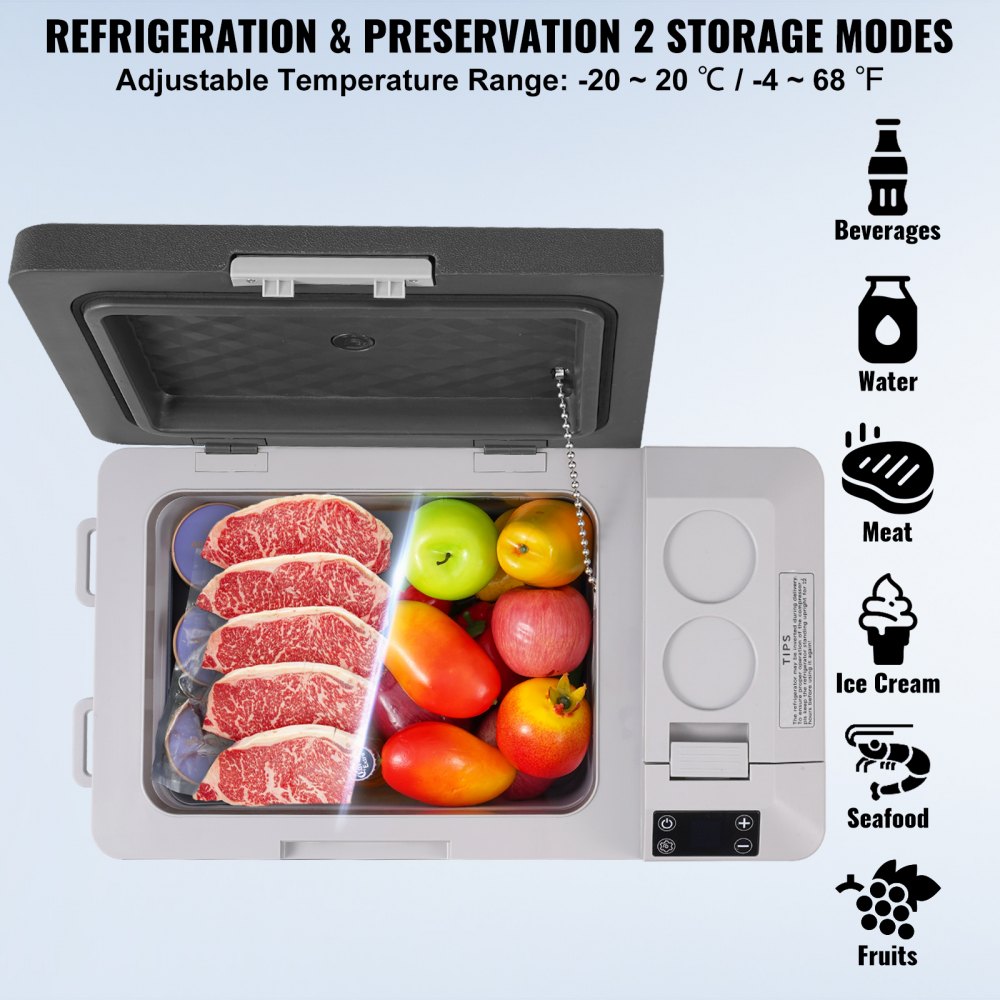 J25 - 25L Portable Car Refrigerator Freezer with Rapid Cooling Technology