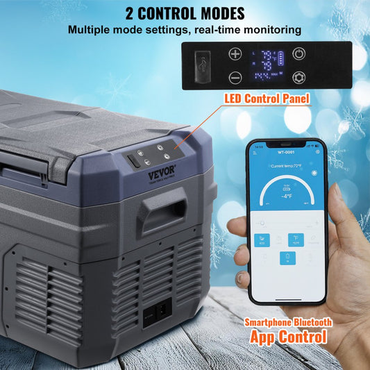 NLS35 - 25L Dual Zone Portable Car Fridge with Bluetooth Control