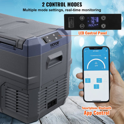 NLS45 - 32 L Dual-Zone Portable Car Fridge with Compressor Cooling