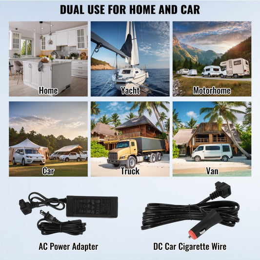 NLS45 - 32 L Dual-Zone Portable Car Fridge with Compressor Cooling