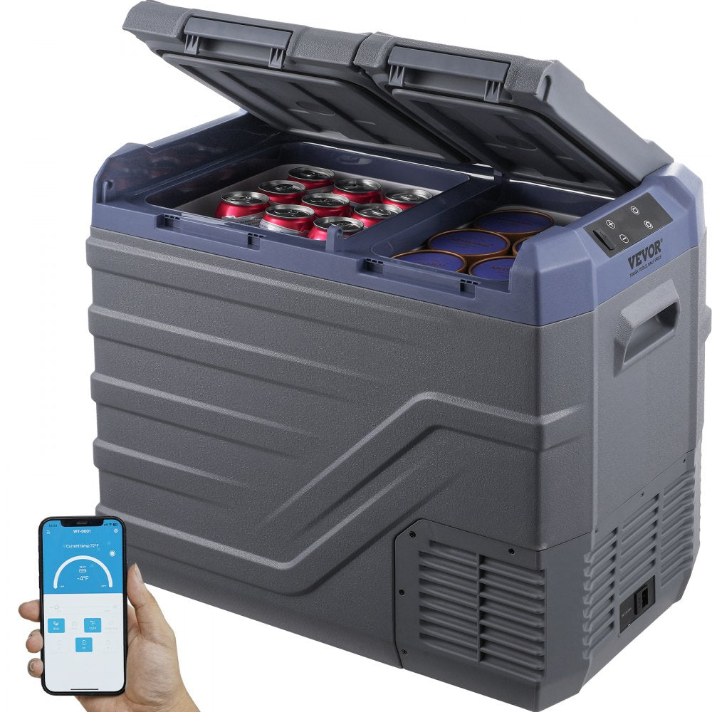 NLS55 - 40L Dual Zone Portable Car Freezer with Bluetooth Control