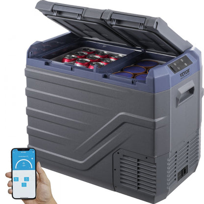 NLS55 - 40L Dual Zone Portable Car Freezer with Bluetooth Control
